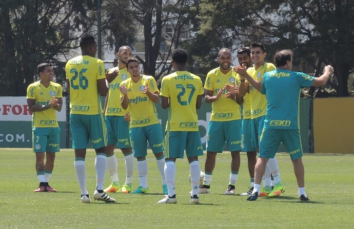 Palmeiras treino Academia (Foto: Felipe Zito) Palmeiras treino Academia (Foto: Felipe Zito)