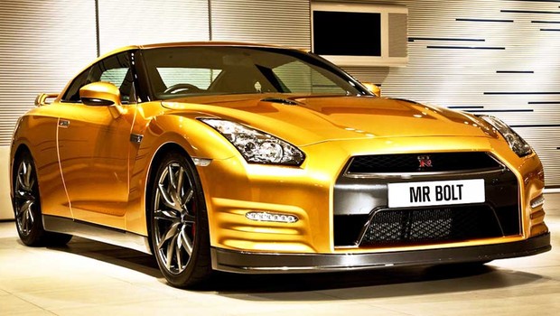 Nissan GT-R assinado por Usain Bolt é leiloado (Foto: Divulgação)