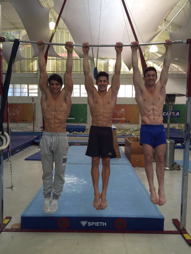 Atletas da seleção brasileira masculina de ginástica artística  (Foto: Divulgação)
