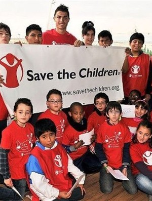 Cristiano Ronaldo Save the children (Foto: Reprodução)