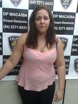 Taliany Lourenço, de 22 anos, foi presa neste sábado como mandante do assassinato da mãe em Macaíba (Foto: Divulgação/Polícia Civil do RN)