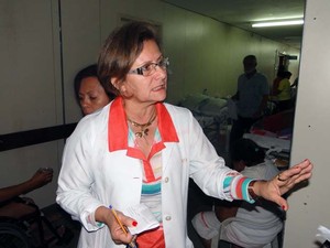 Maria de Fátima Pinheiro, diretora do Hospital Walfredo Gurgel (Foto: Ricardo Araújo/G1)