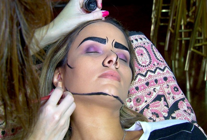 Maquiagens artísticas impressionam pelo realismo (Foto: Revista de Sábado / TV TEM)