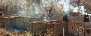 Povoado com 40 pessoas vive isolado na Cordilheira dos Andes (Reprodução / TV Globo)