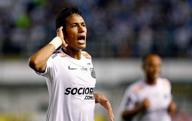 Neymar comemoração gol Santos Flamengo-PI (Foto: Ricardo Saibun / Divulgação Santos FC)