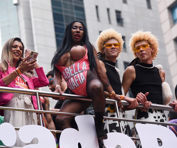 Ines Brasil na Parada do Orgulho LGBT+ (Foto: Andy Santana/AgNews)