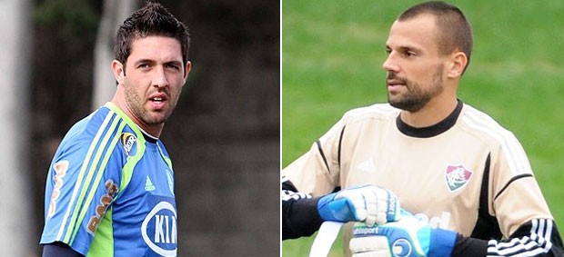 Montagem, Bruno e Diego Cavalieri (Foto: Editoria de arte / Globoesporte.com)