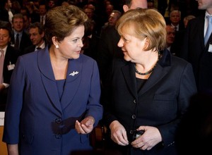Cebit Dilma Angela Merkel (Foto: Jochen Luebke/EFE)
