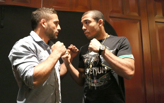 José Aldo e Chad Mendes UFC (Foto: Evelyn Rodrigues)