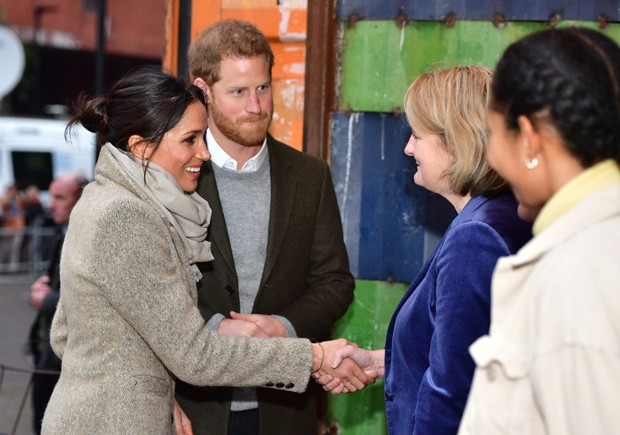 LONDON, ENGLAND - JANUARY 09:  Prince Harry and Meghan Markle visit Reprezent 107.3FM on January 9, 2018 in London, England. The Reprezent training programme was established in Peckham in 2008, in response to the alarming rise in knife crime, to help youn (Foto: Getty Images)