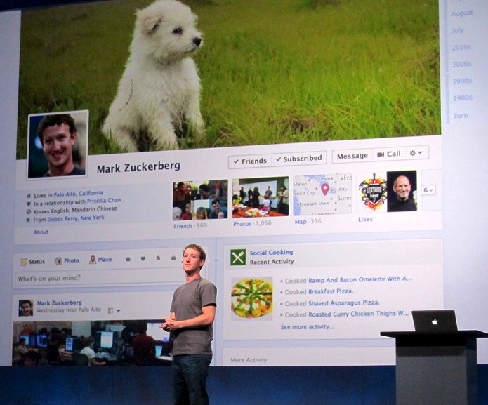 Mark apresentou sua timeline (Foto: Divulgação/Facebook NewsRoom)