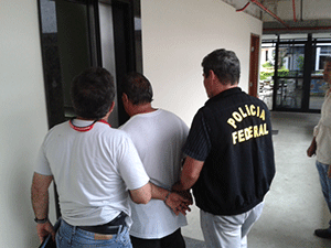 Andras Lakatos, de 53 anos, foi preso em Ponta Negra (Foto: Divulgação/Sindicato da Polícia Federal)