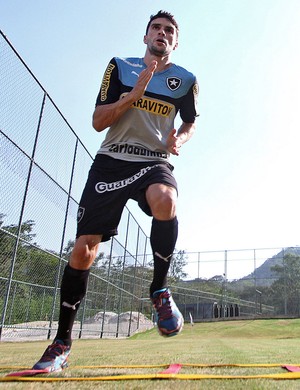 Rodrigo Pimpão, treino do botafogo (Foto: Vitor Silva / SS Press)