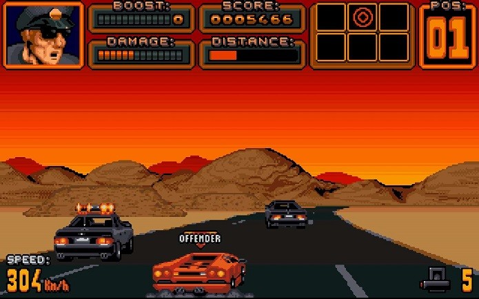 Melhores jogos de corridas do SNES: Lamborghini American Challenge (Fonte: Reprodução/mixcreeping.wordpress.com)