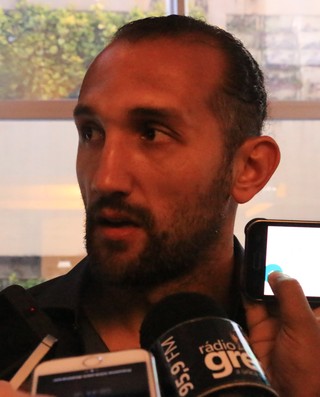 Barcos entrevista Lance de Craque D'Alessandro (Foto: Eduardo Deconto/GloboEsporte.com)