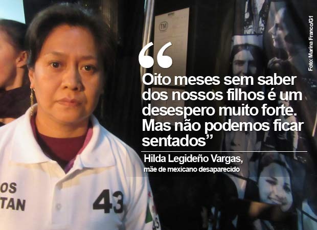 Hilda Legideño Vargas, mãe de estudante desaparecido em 26 de setembro em Iguala (Foto: Marina Franco/ G1)