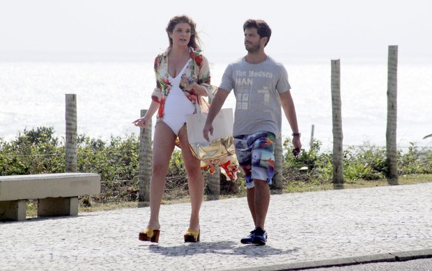 Cristiana Oliveira e Duda Nagle gravam "Svalve Jorge" (Foto: Gabriel Rangel / AgNews)