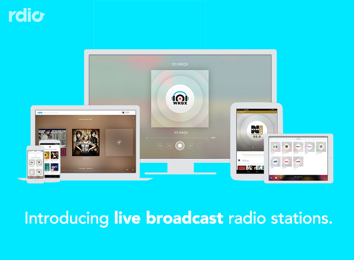 Rdio lançou novo recurso de rádios ao vivo (Foto: Divulgação/Rdio)