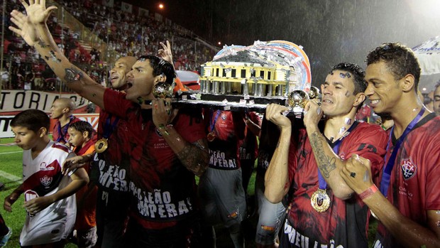 Vitória campeão baiano (Foto:  Eduardo Martins / A Tarde / Futura Press)