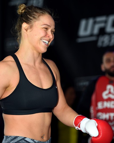 Ronda Rousey; treino aberto; UFC 193; Austrália (Foto: Getty Images)