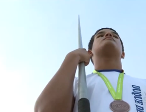 Jorge Lucas, bronze nos Jogos da Juventude (Foto: Reprodução/ TV Rondônia)