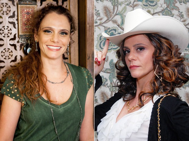 Malu Galli com visual diferente em duas personagens: Márcia e Maria Fernanda (Foto: A Mulher do Prefeito/TV Globo)