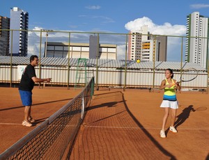 Lívia Cavalcante, tenista piauiense (Foto: Renan Morais/GLOBOESPORTE.COM)