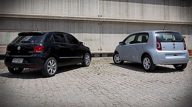 Volkswagen Gol x Volkswagen up! (Foto: Fabio Aro/Autoesporte)