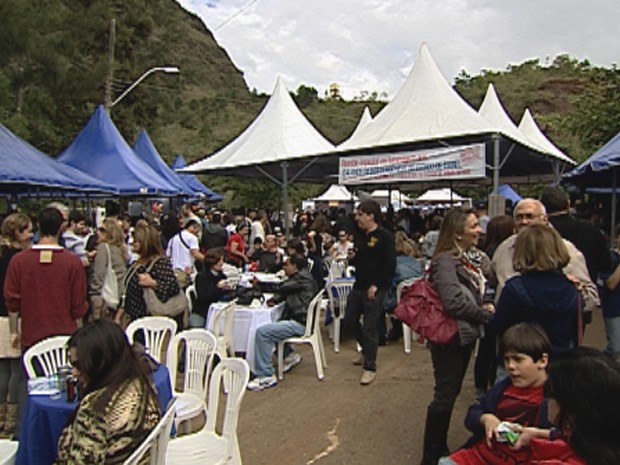 Festa comunidade israelense em Belo Horizonte. (Foto: Reprodução/TV Globo)