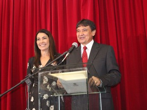 Wellington Dias anunciou o nome das pessosas que irão compor seu governo (Foto: Gilcilene Araújo/G1)