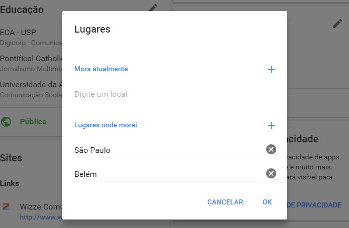 Diga para o mundo onde você já morou (Foto: Reprodução/Paulo Alves)