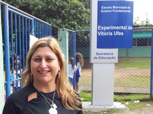 Diretora da escola Experimental de Vitória, Rosemara Santana. (Foto: Juirana Nobres/ G1 ES)