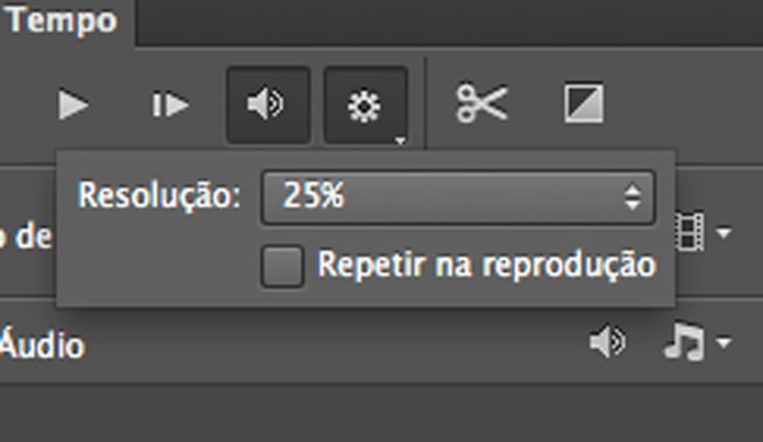 Controle de resolução de vídeo na Linha do tempo (Foto: Reprodução/André Sugai)