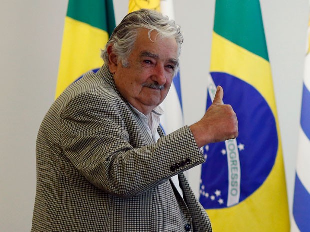 O presidente uruguaio José Mujica no Palácio do Planalto, em Brasília (Foto: Ueslei Marcelino / Reuters)