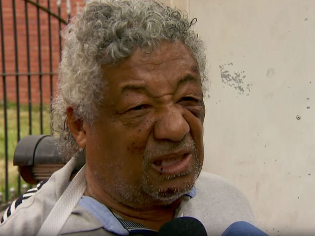 Manuel da Silva, pai do dentista morto após ser espancado em Pirituba (Foto: TV Globo/Reprodução)