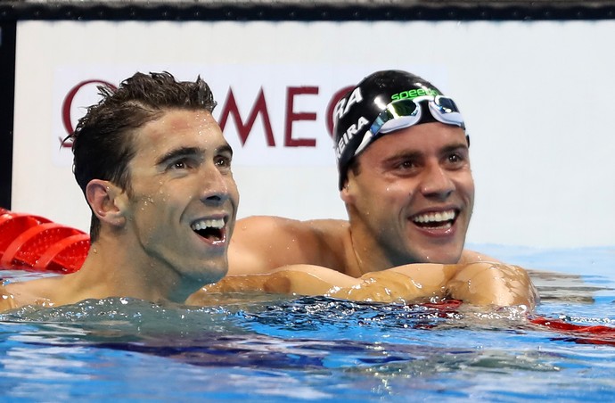 Thiago Pereira e Michael Phelps Final da Natação - Rio 2016