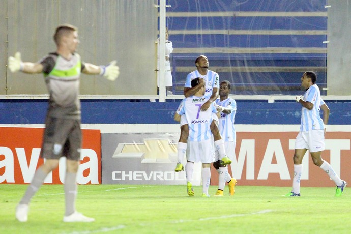 Gol de Anselmo, macaé x américa-mg (Foto: Tiago Ferreira / Macaé Esporte)