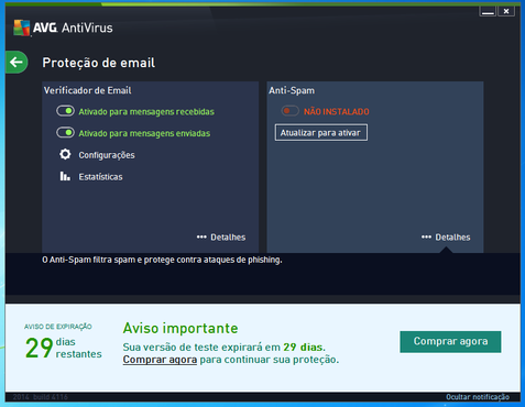 screenshot de AVG AntiVirus 