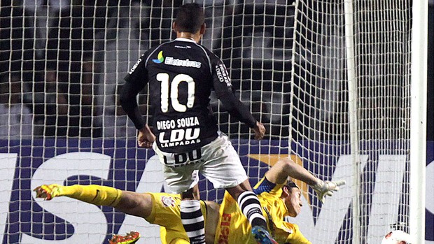 Corinthians x Vasco, Diego Souza (Foto: Agência AP)