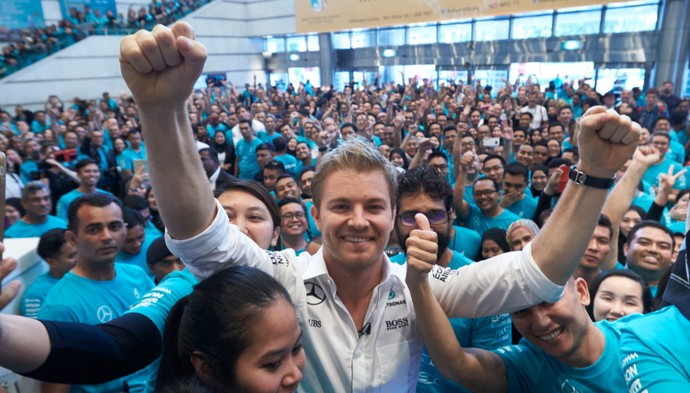 Nico Rosberg participou de evento na Malásia nesta terça-feira (Foto: Divulgação)