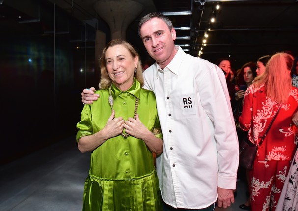 Miuccia Prada e Raf Simons (Foto: Getty Images)