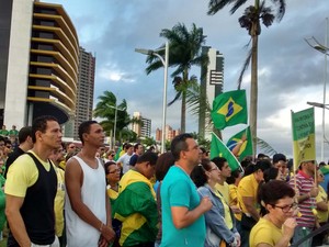 Manifestação 16 de agosto em Campina Grande (Foto: Rammm Monte/G1)