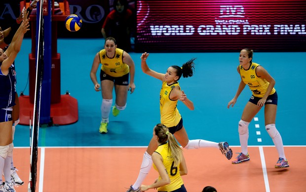Seleção brasileira feminina 3 x 0 Itália, Grand Prix vôlei (Foto: Divulgação / FIVB)