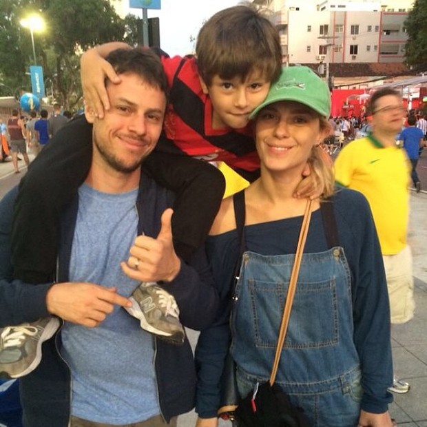 Carolina Dieckmann, marido e o filho (Foto: Reprodução/Instagram)