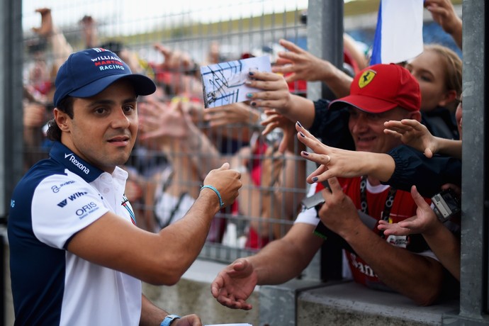 Felipe Massa fez uma das melhores largadas de sua carreira, em Silverstone, há três semanas (Foto: Getty Images)