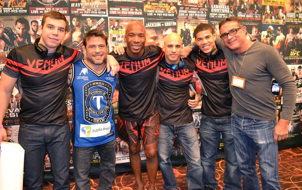 Patolino com a equipe UFC Las Vegas (Foto: Adriano Albuquerque)