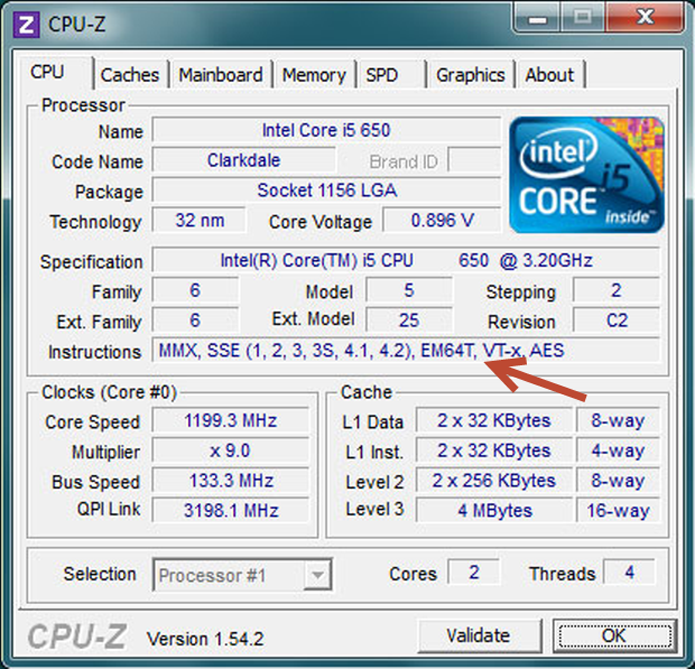 Identifique na guia "CPU" se o seu processar é de 32 ou de 64 bits (Foto: Reprodução/ CPUID) Identifique na guia "CPU" se o seu processar é de 32 ou de 64 bits (Foto: Reprodução/ CPUID)