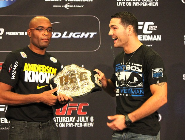 Coletiva UFC 162 Anderson Silva Chris Weidman (Foto: Evelyn Rodrigues)