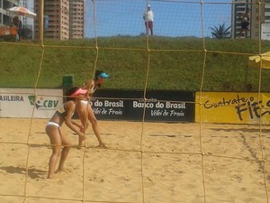 Dupla acreana no campeonato Brasileiro de Vôlei de Praia (Foto: Divulgação/ Federação Acreana de Voleibol)