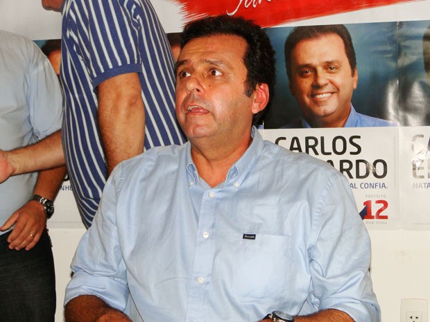 Carlos Eduardo (PDT), prefeito eleito em Natal (Foto: Ricardo Araújo/G1)
